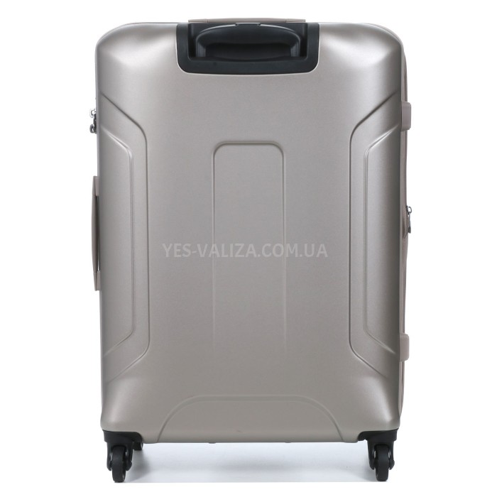 Валіза середня M полікарбонат шампань 66х46х26+4/77л/3.6кг/Airtex 748, фото 4