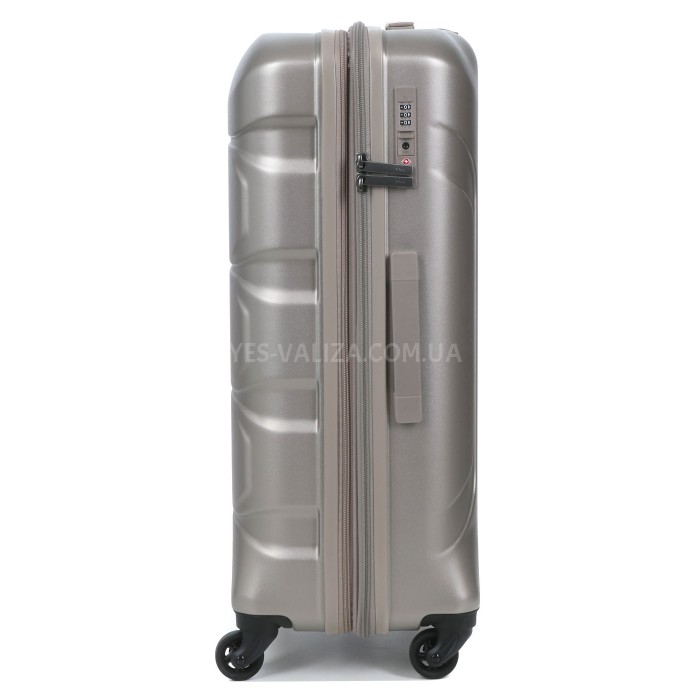 Чемодан средний M поликарбонат шампань 66х46х26+4/77л/3.6кг/Airtex 748, фото 6