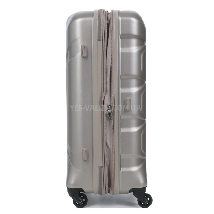 Валіза середня M полікарбонат шампань 66х46х26+4/77л/3.6кг/Airtex 748, фото 8
