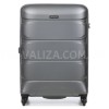 Валіза середня M полікарбонат сіра 66х46х26+4/77л/3.6кг/Airtex 748, фото 19