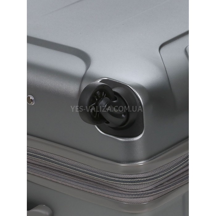 Чемодан средний M поликарбонат серый 66х46х26+4/77л/3.6кг/Airtex 748, фото 14