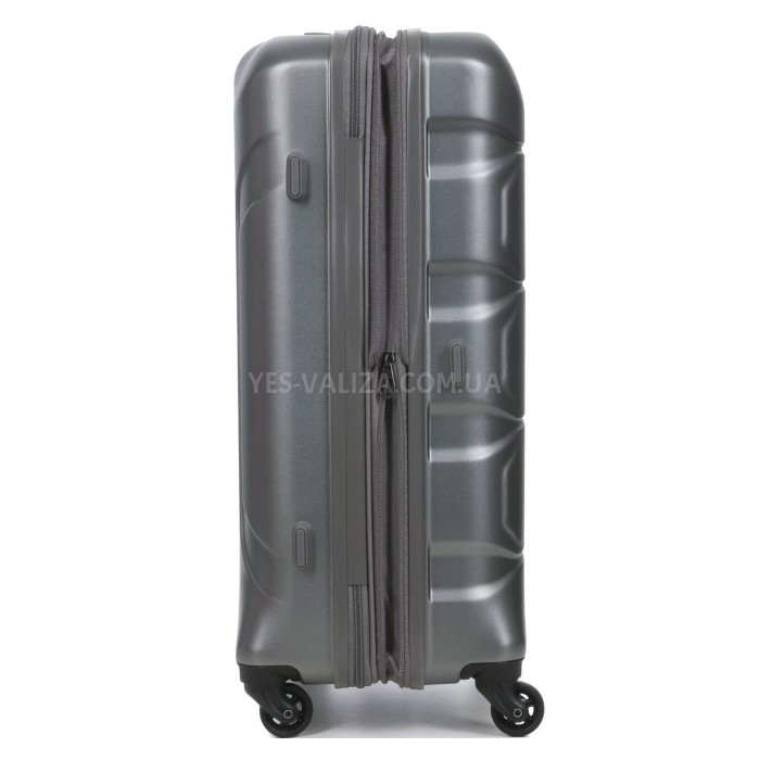Валіза середня M полікарбонат сіра 66х46х26+4/77л/3.6кг/Airtex 748, фото 8