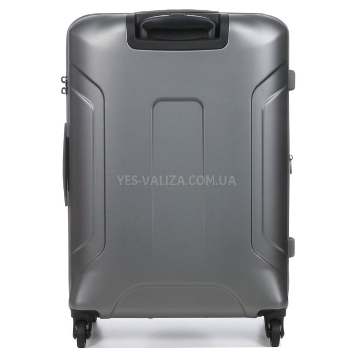 Валіза середня M полікарбонат сіра 66х46х26+4/77л/3.6кг/Airtex 748, фото 4