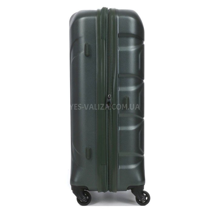 Валіза середня M полікарбонат зелена 66х46х26+4/77л/3.6кг/Airtex 748, фото 7