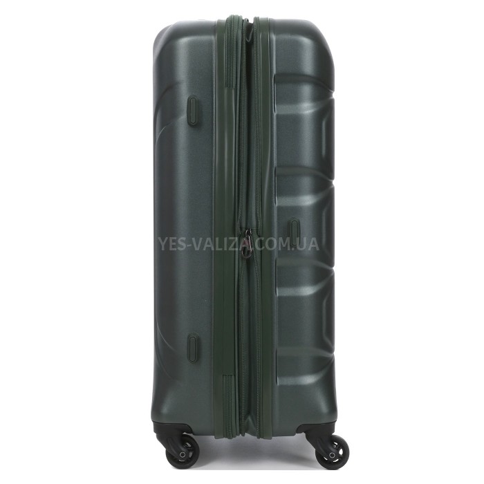 Чемодан средний M поликарбонат зелёный 66х46х26+4/77л/3.6кг/Airtex 748, фото 8