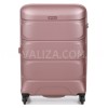 Валіза середня M полікарбонат рожева 66х46х26+4/77л/3.6кг/Airtex 748, фото 19
