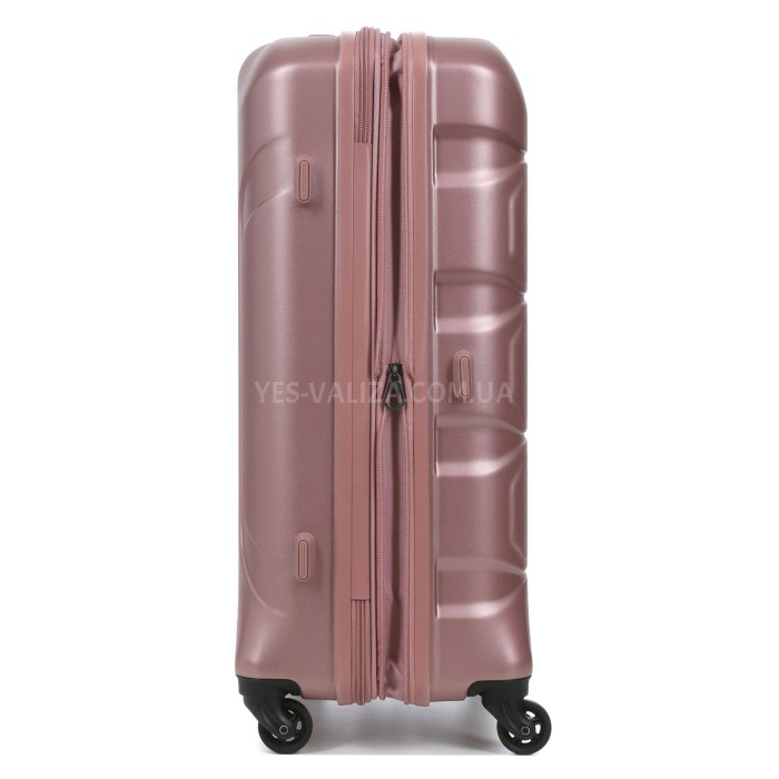 Валіза середня M полікарбонат рожева 66х46х26+4/77л/3.6кг/Airtex 748, фото 8