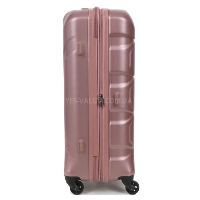 Валіза середня M полікарбонат рожева 66х46х26+4/77л/3.6кг/Airtex 748, фото 6