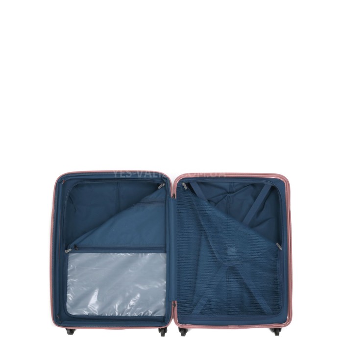 Чемодан средний M поликарбонат розовый 66х46х26+4/77л/3.6кг/Airtex 748, фото 15