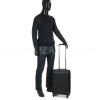 Чемодан малый S поликарбонат чёрный 55х35х21+4/40л/2.75кг/Airtex 748, фото 32