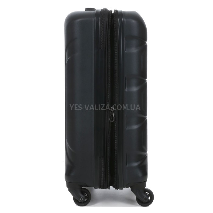 Чемодан малый S поликарбонат чёрный 55х35х21+4/40л/2.75кг/Airtex 748, фото 8