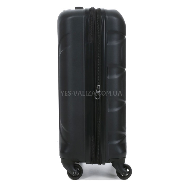 Чемодан малый S поликарбонат чёрный 55х35х21+4/40л/2.75кг/Airtex 748, фото 7