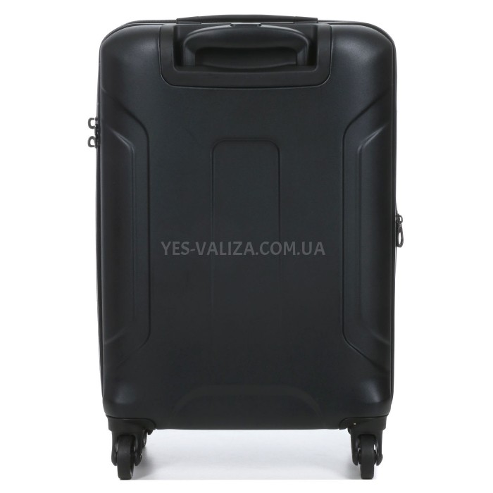 Чемодан малый S поликарбонат чёрный 55х35х21+4/40л/2.75кг/Airtex 748, фото 4