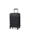 Чемодан малый S поликарбонат чёрный 55х35х21+4/40л/2.75кг/Airtex 748, фото 17