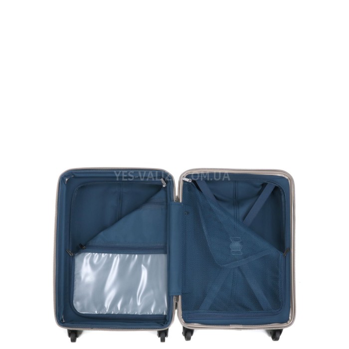 Чемодан малый S поликарбонат шампань 55х35х21+4/40л/2.75кг/Airtex 748, фото 15