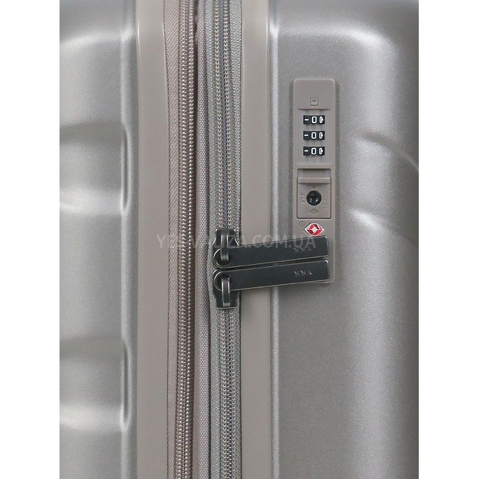 Валіза мала S полікарбонат шампань 55х35х21+4/40л/2.75кг/Airtex 748, фото 11