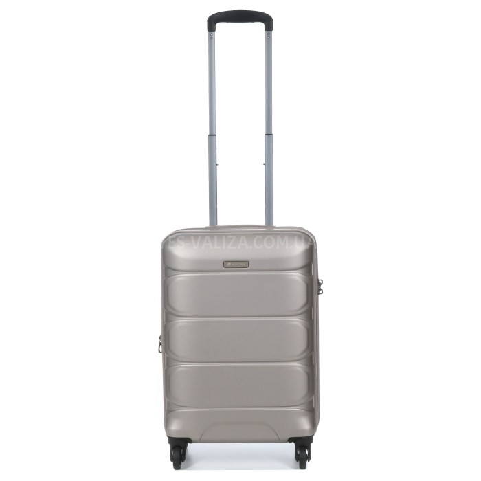 Чемодан малый S поликарбонат шампань 55х35х21+4/40л/2.75кг/Airtex 748, фото 2