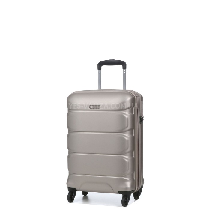 Чемодан малый S поликарбонат шампань 55х35х21+4/40л/2.75кг/Airtex 748, фото 1