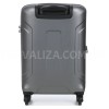 Валіза мала S полікарбонат сіра 55х35х21+4/40л/2.75кг/Airtex 748, фото 20