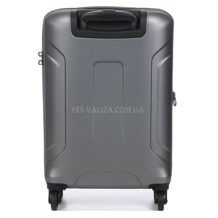 Валіза мала S полікарбонат сіра 55х35х21+4/40л/2.75кг/Airtex 748, фото 4