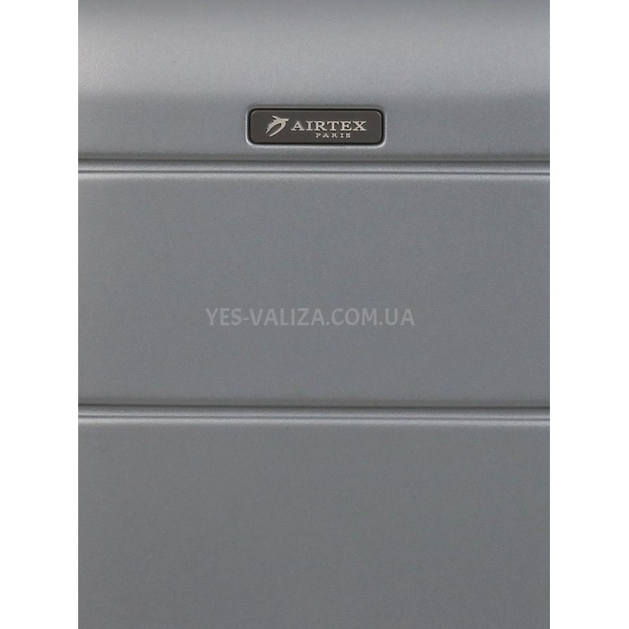 Валіза мала S полікарбонат сіра 55х35х21+4/40л/2.75кг/Airtex 748, фото 12