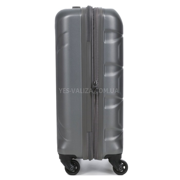 Валіза мала S полікарбонат сіра 55х35х21+4/40л/2.75кг/Airtex 748, фото 7