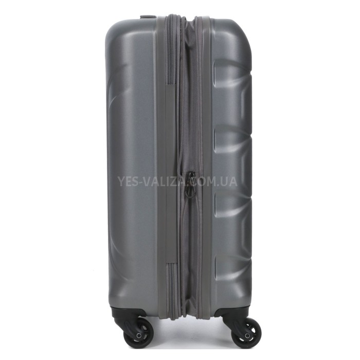Чемодан малый S поликарбонат серый 55х35х21+4/40л/2.75кг/Airtex 748, фото 8