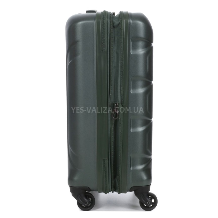 Чемодан малый S поликарбонат зелёный 55х35х21+4/40л/2.75кг/Airtex 748, фото 8