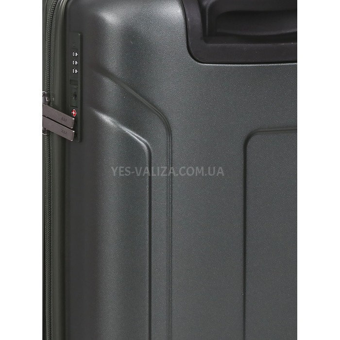 Чемодан малый S поликарбонат зелёный 55х35х21+4/40л/2.75кг/Airtex 748, фото 13