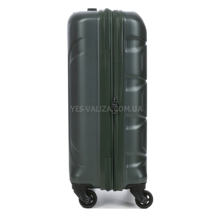 Чемодан малый S поликарбонат зелёный 55х35х21+4/40л/2.75кг/Airtex 748, фото 7
