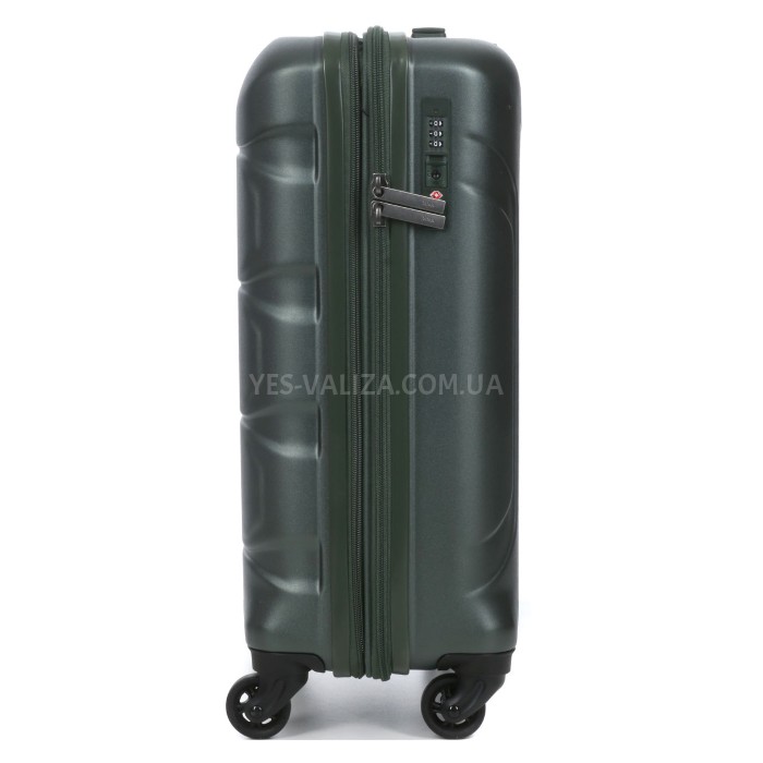 Чемодан малый S поликарбонат зелёный 55х35х21+4/40л/2.75кг/Airtex 748, фото 6