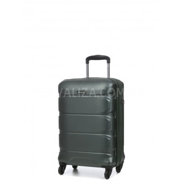 Валіза мала S полікарбонат зелена 55х35х21+4/40л/2.75кг/Airtex 748