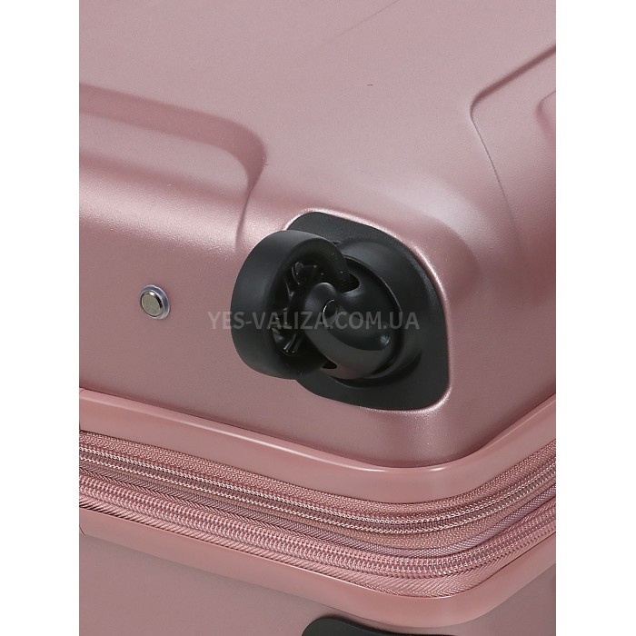 Валіза мала S полікарбонат рожева 55х35х21+4/40л/2.75кг/Airtex 748, фото 14