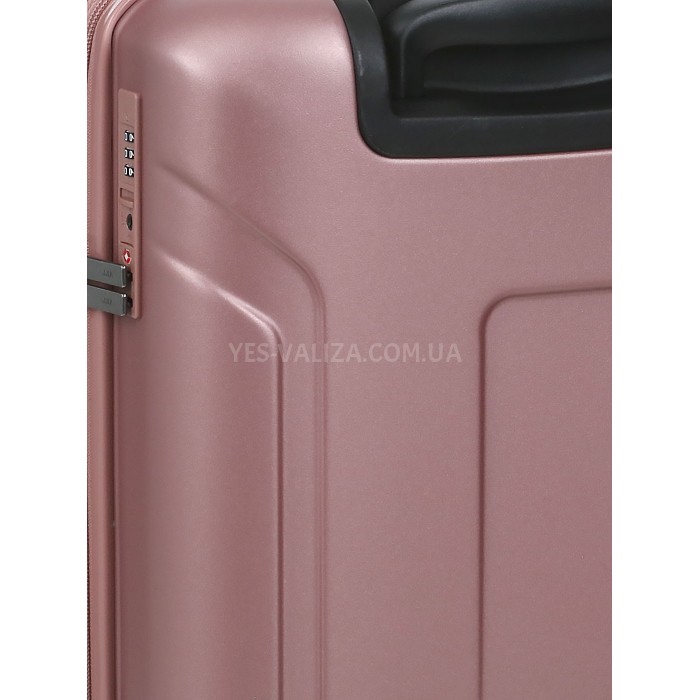 Чемодан малый S поликарбонат розовый 55х35х21+4/40л/2.75кг/Airtex 748, фото 13