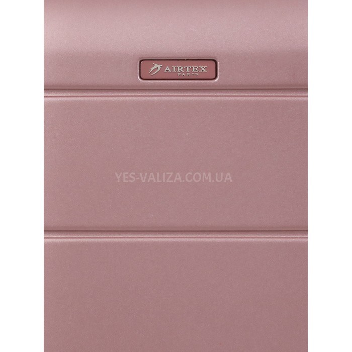 Чемодан малый S поликарбонат розовый 55х35х21+4/40л/2.75кг/Airtex 748, фото 12