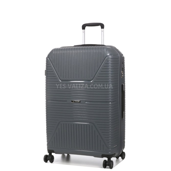 Набір валіз Франція (L M S-3шт) поліпропілен сірий Worldline 291, фото 2