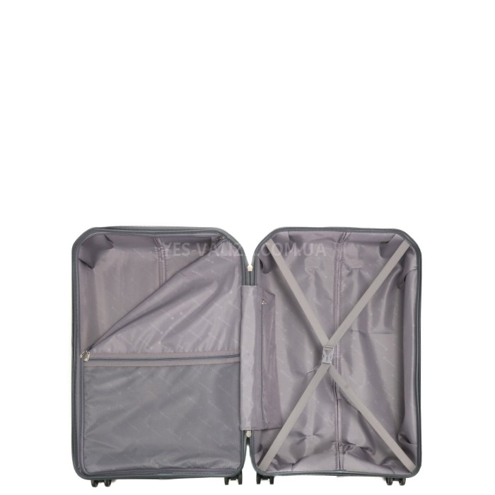 Набір валіз Франція (L M S-3шт) поліпропілен сірий Worldline 291, фото 8