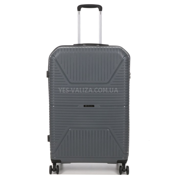 Набор чемоданов Франция (L M S-3шт) полипропилен серый/Worldline 291, фото 4