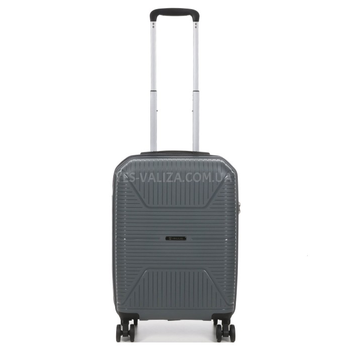 Чемодан малый S полипропилен серый 55х37х22см/38л/2.7кг/Worldline 291, фото 2