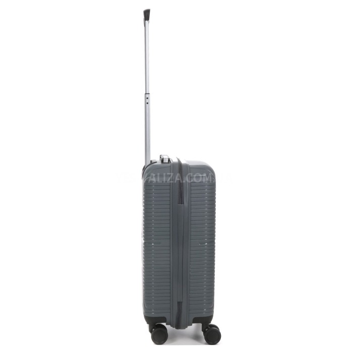 Валіза мала S поліпропілен сіра 55х37х22см/38л/2.7кг/Worldline 291, фото 5