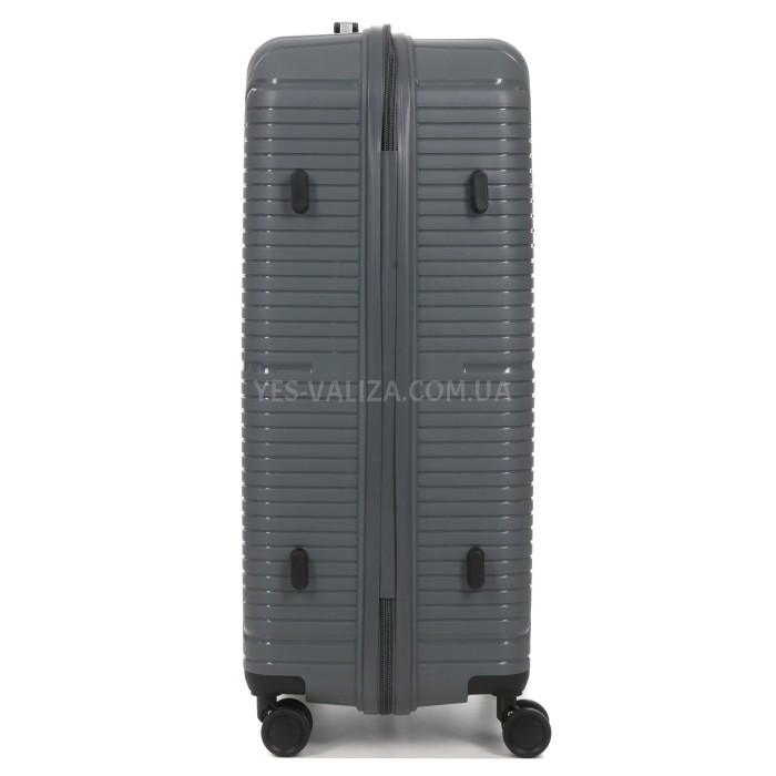 Чемодан большой L полипропилен серый 75х49х30/96л/4.1кг/Worldline 291, фото 4