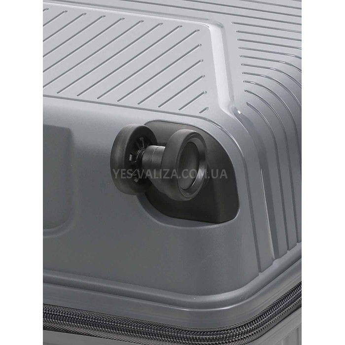 Валіза велика L поліпропілен сіра 75х49х30см/96л/4.1кг/Worldline 291, фото 9