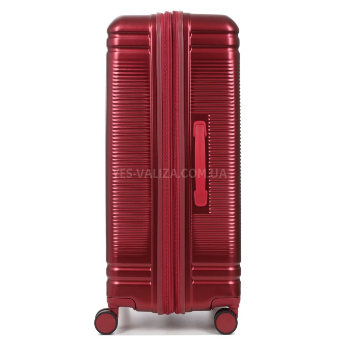 Валіза велика L полікарбонат червона 75х51х31(+5)см/125л/4.45кг/Airtex, фото 3