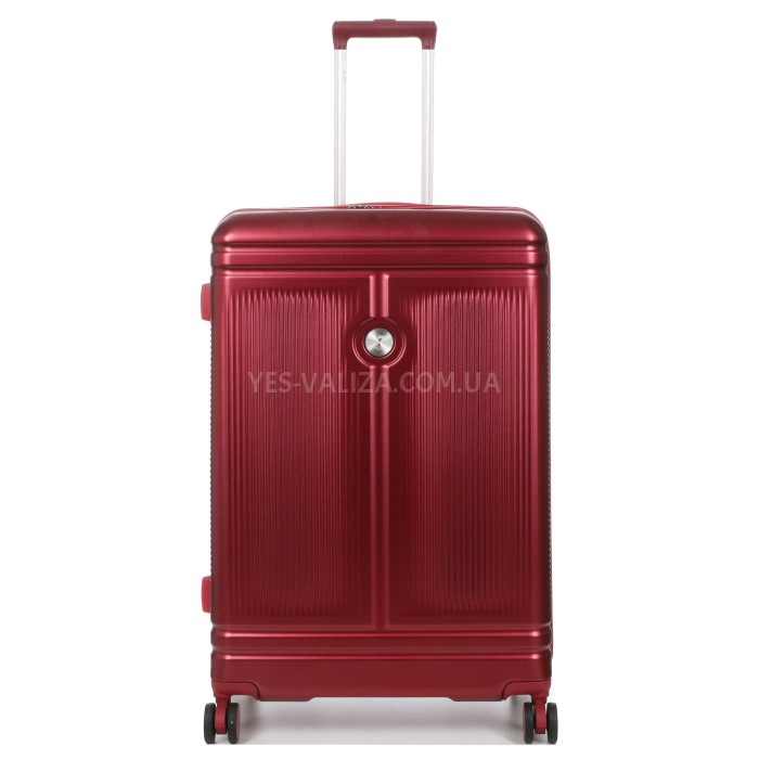 Валіза велика L полікарбонат червона 75х51х31(+5)см/125л/4.45кг/Airtex, фото 4