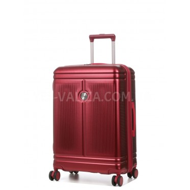 Чемодан средний М поликарбонат красный 65х44х25+5/82л/3.65кг/Airtex649