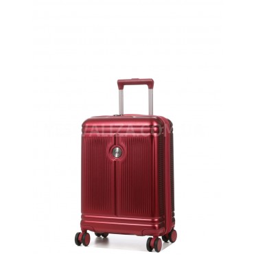 Чемодан малый S поликарбонат красный 55x35x20+5см/48л/2.8кг/Airtex 649