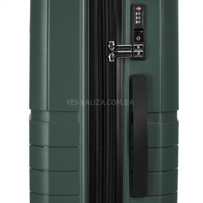 Чемодан средний M полипропилен зе 67х45х26+5/82л/3.8кг/Snowbal39403, фото 6