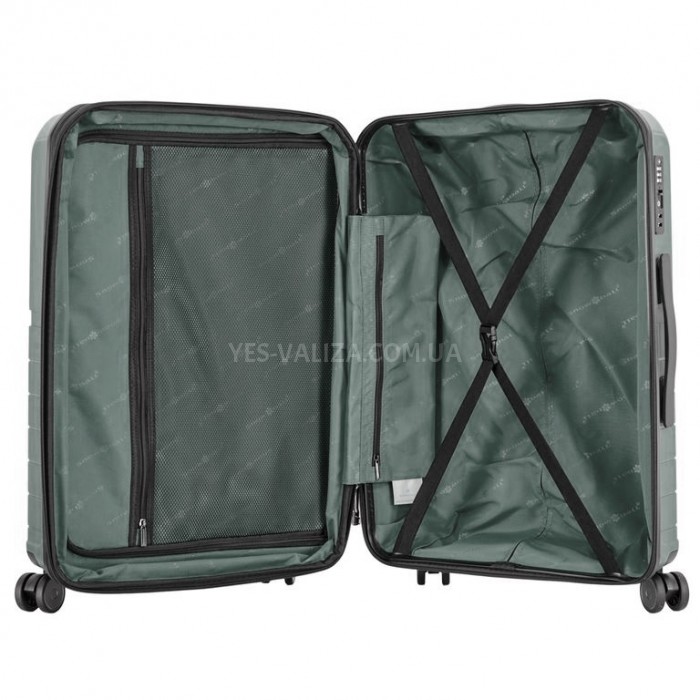 Валіза середня M поліпропілен зе 67х45х26+5/82л/3.8кг/Snowball 39403, фото 7