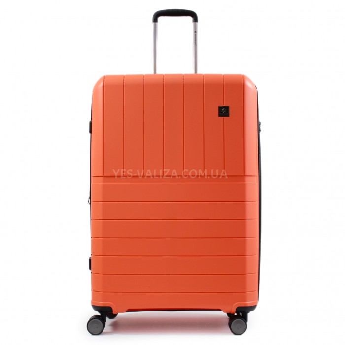 Валіза середня M поліпропілен оранж 67х45х26+5/82л/3.8кг/Snowbal39403, фото 2