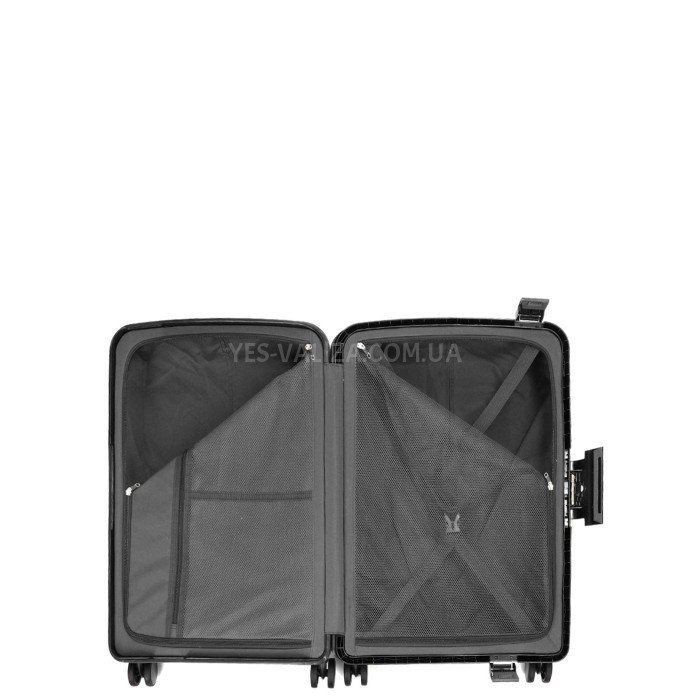 Чемодан большой L полипропилен чёрный 77х51х28см/101л/5.3кг/Airtex 229, фото 9